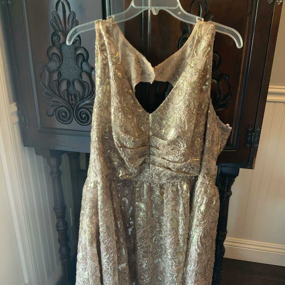 ModCloth Decode Twinkling at Twilight Dres in Gold